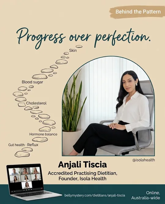 Behind the Pattern post featuring Anjali Tiscia, Isola Health