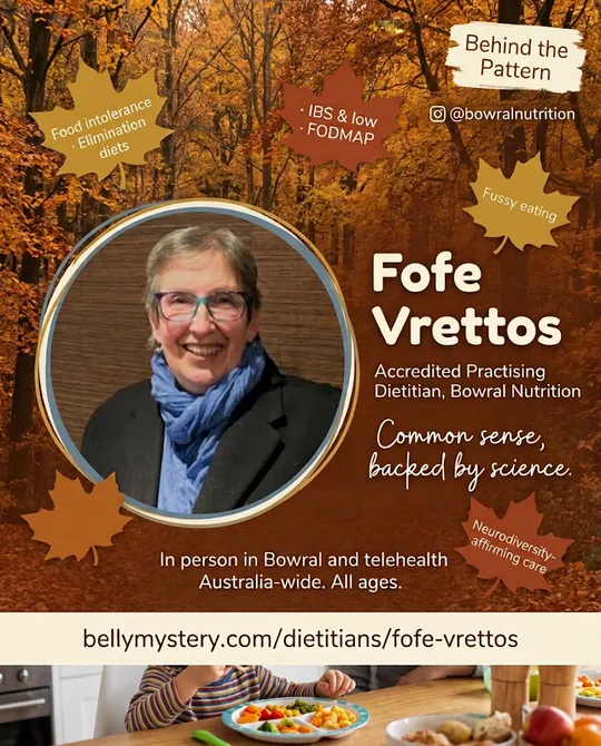Behind the Pattern post featuring Fofe Vrettos, Bowral Nutrition